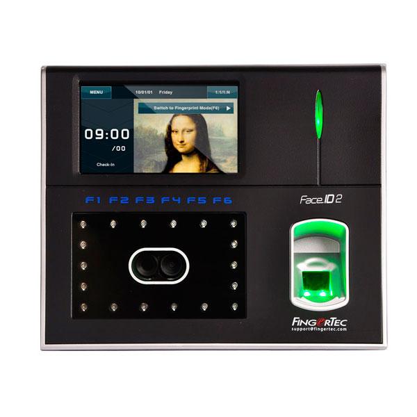 Биометрическая система с распознаванием по лицу и отпечатку пальца FingerTec Face ID 2