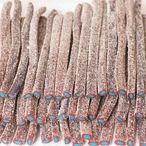 Жев.мармелад "Палочки Клубника в сахаре с синей начинкой" (короткие) 1,625кг х 6 /JAKE Испания/