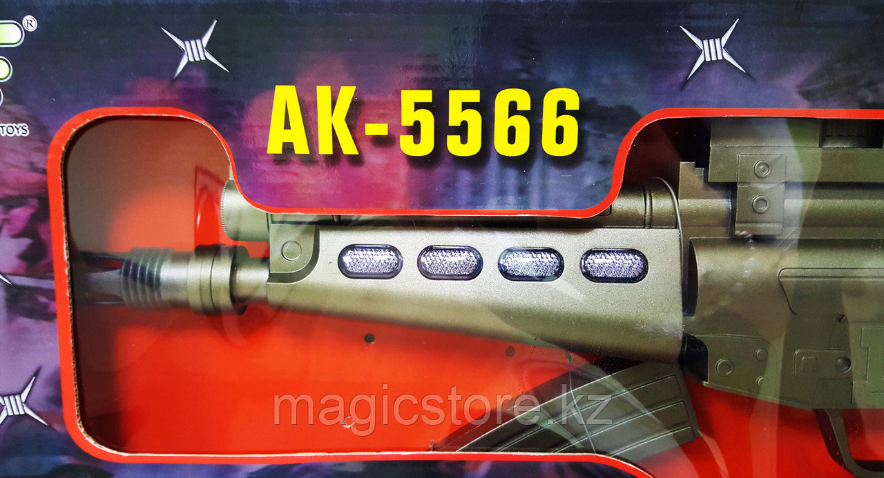 Автомат пластиковый Chuangfa Toys AK5566 черный, световые и звуковые эффекты - фото 3 - id-p51628714