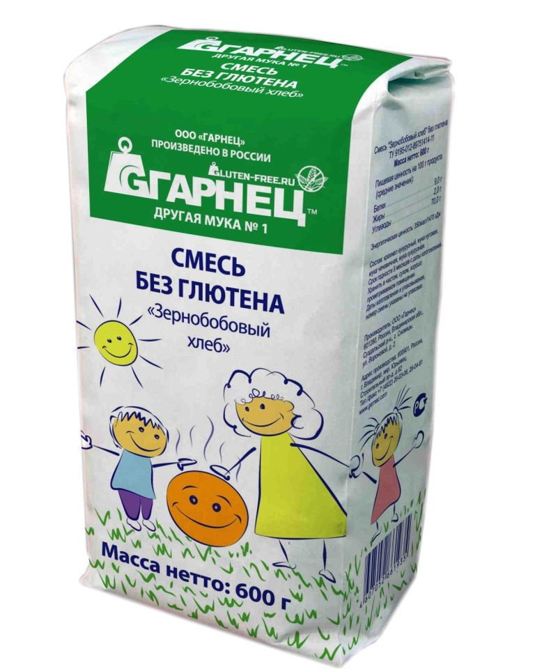 Смесь без глютена «Зернобобовый хлеб»