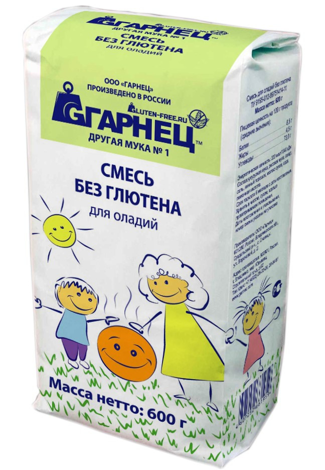 Смесь без глютена для оладий