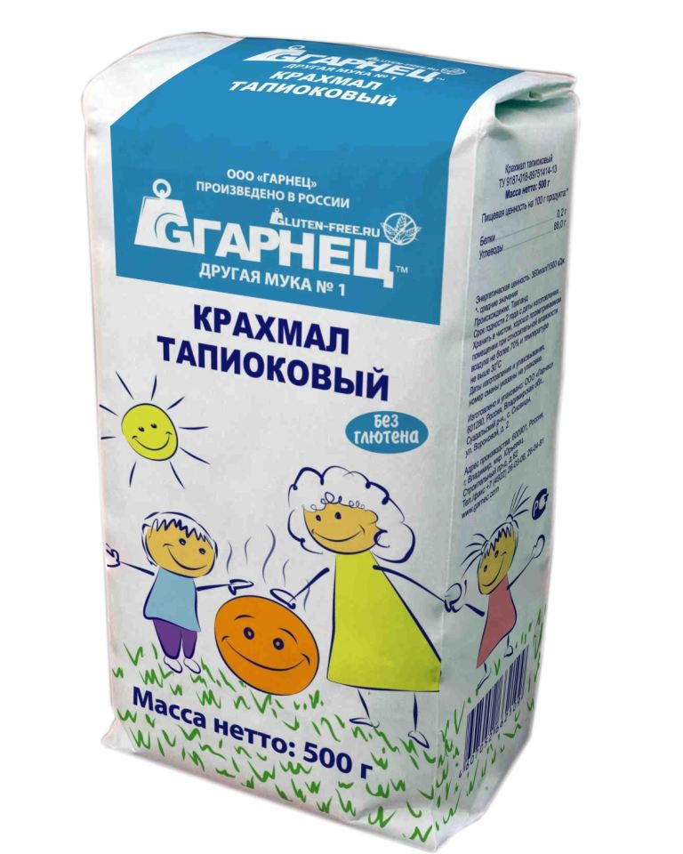 Крахмал тапиоковый Гарнец, 500 гр