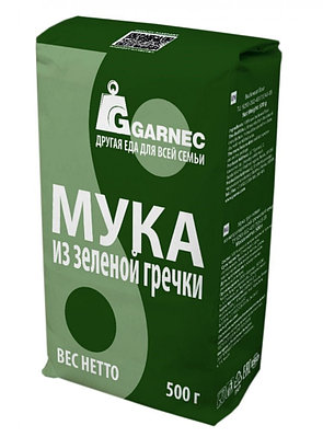 Мука Гарнец из зеленой гречки, 500 гр