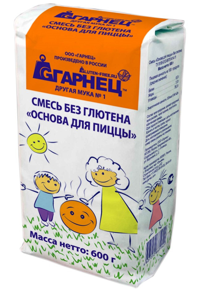 Смесь без глютена «Основа для пиццы»