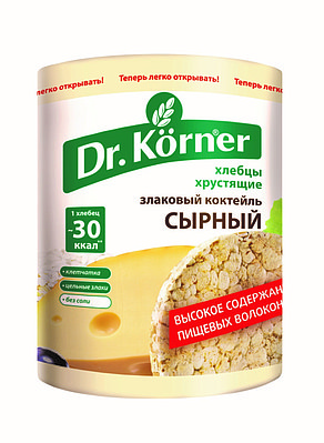Хлебцы Dr.Korner «Злаковый коктейль» Сырный