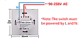 Сенсорный выключатель  Wi-Fi+RF433 на 2 канала Sonoff T1, фото 6