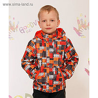 Куртка для мальчика "СЕВА", рост 86 см (48), цвет красный В10017-05_М