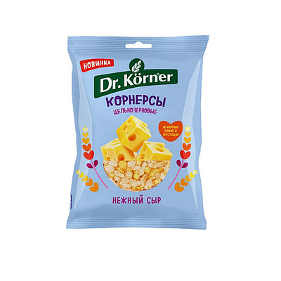 Чипсы Dr.Korner цельнозерновые кукурузно-рисовые с сыром