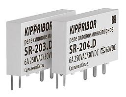Реле интерфейсные промежуточные KIPPRIBOR в ультратонком корпусе серии SR