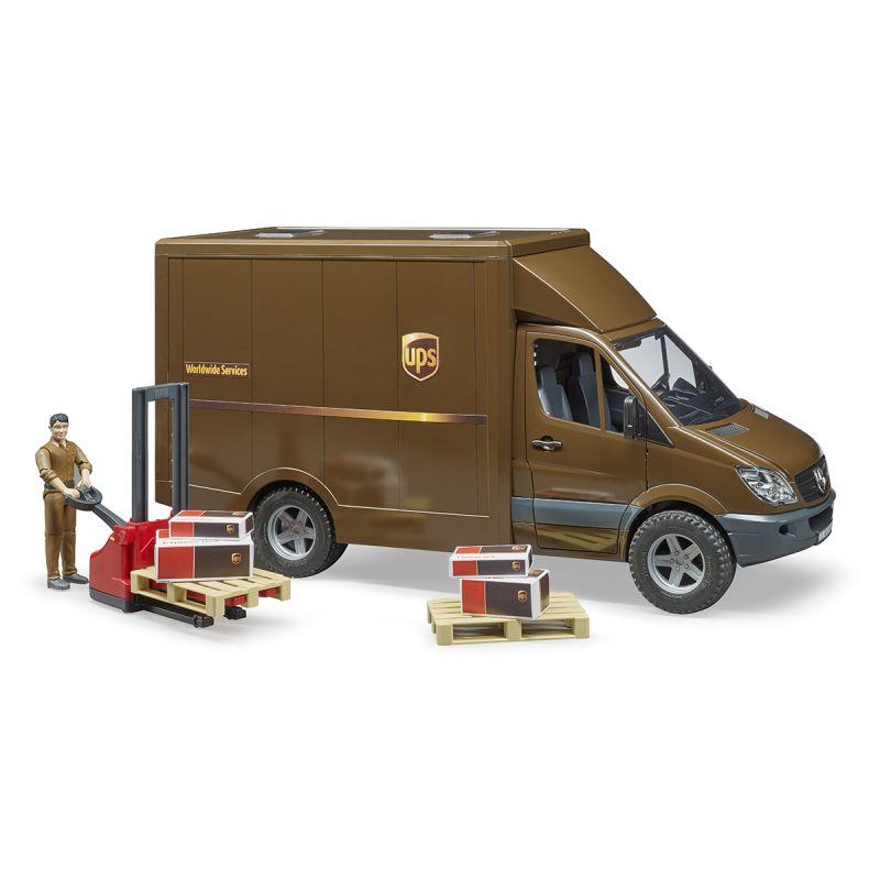 Bruder Mercedes-Benz Sprinter фургон UPS с фигуркой, погрузчиком и аксессуарами