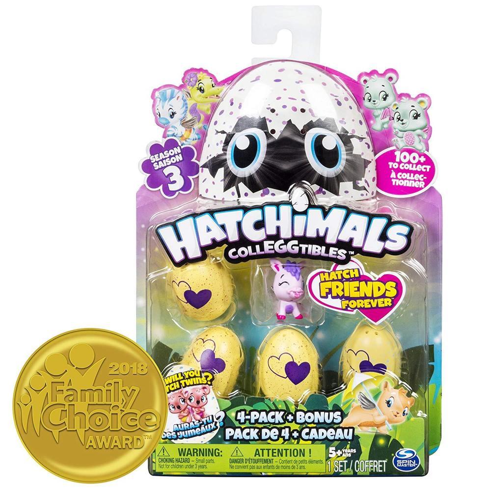 Игрушка Hatchimals коллекционная фигурка 4 штуки +  бонус