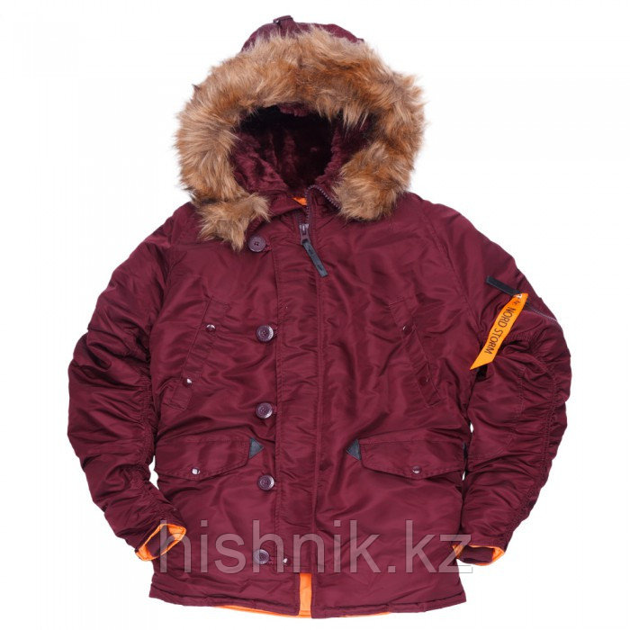 Куртка Аляска N3B HUSKY II MAROON ORANGE