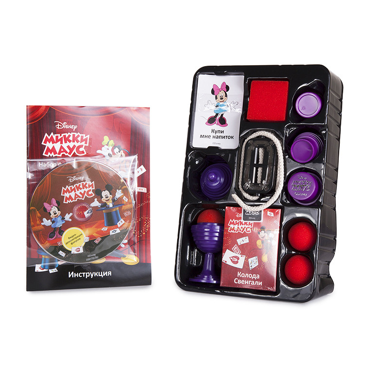 Набор для демонстрации фокусов №2 Disney "Mickey Mouse" (30 фокусов, DVD, 17х6,5х27 см)