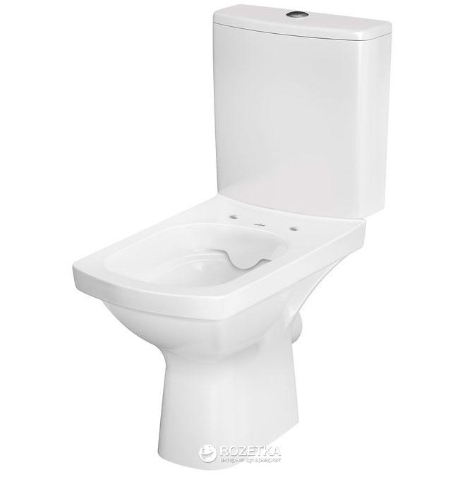 Напольный унитаз Cersanit Colour, горизонтальный выпуск, сиденье дюропласт soft close