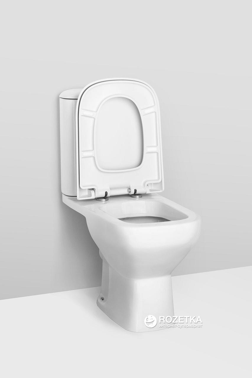 Напольный унитаз AM-PM Like, горизонтальный выпуск, сиденье дюропласт soft close