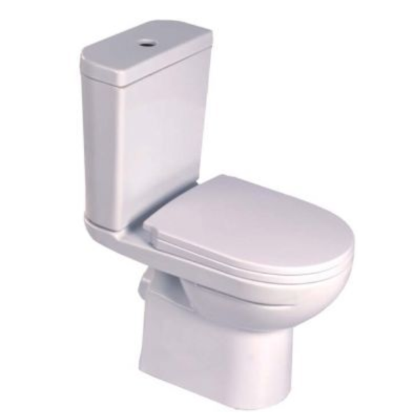 Напольный унитаз Gesso W103 economic, горизонтальный выпуск, сиденье полипропилен