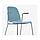 ЛЕЙФ-АРНЕ Легкое кресло, голубой, Дитмар хромированный, фото 8