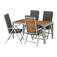 ШЭЛЛАНД Стол+4 кресла, д/сада, светло-коричневый, ФРЁСЁН/ДУВХОЛЬМЕН темно-серый, фото 1