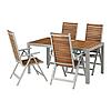 ШЭЛЛАНД Стол+4 кресла, д/сада, светло-коричневый, светло-серый