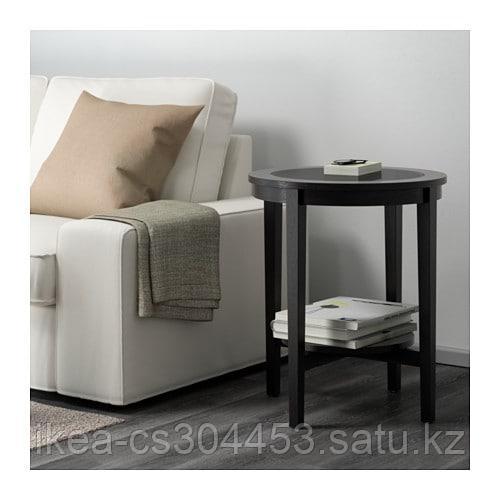 malmsta pridivannyj stolik cherno korichnevyj