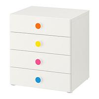 СТУВА / ФОЛЬЯ Комбинация для хранения с ящиками, белый, фото 1