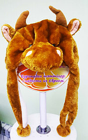 Новогодние Костюмы Шапка Коровка (бычок)