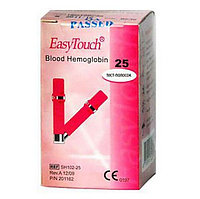 Тест-полоски EasyTouch® для определения гемоглобина в крови, в упаковке 25 полосок