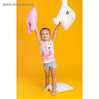 Пижама для девочки "Пеликашка", рост 86-92 (26) см, цвет розовый