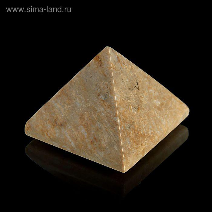 Пирамида из камня. Окаменелый коралл от 28х19мм/20г: коробка