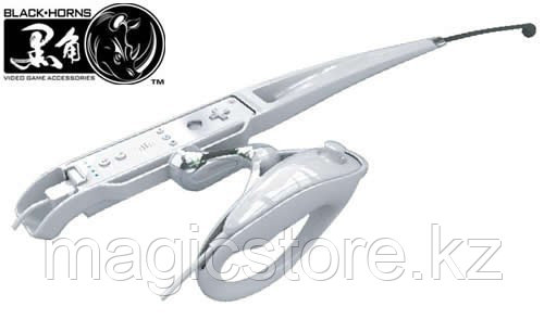Удочка Wii Fishing Rod Wii Sports Black Horns, белая