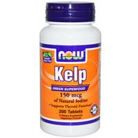 Ламинария - бурая водоросль (kelp), 200 таблеток. Now Foods
