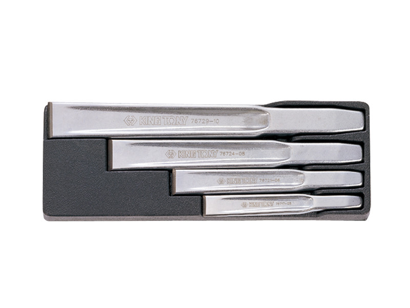 Набор зубил в лотке, усиленные, 4 предмета KING TONY 11104PR10