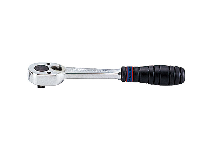 Трещотка 1/4", 140 мм, 24 зубца, флажковая, фиксатор KING TONY 2779-55G
