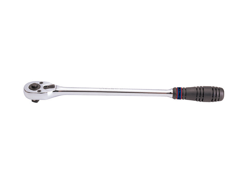 Трещотка 1/2", 375 мм, 32 зубца, флажковая с кнопкой KING TONY 4762-15G