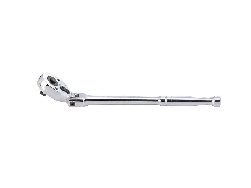 Трещотка 3/8", 290 мм, 32 зубца, флажковая с кнопкой, шарнирная KING TONY 3781-11P