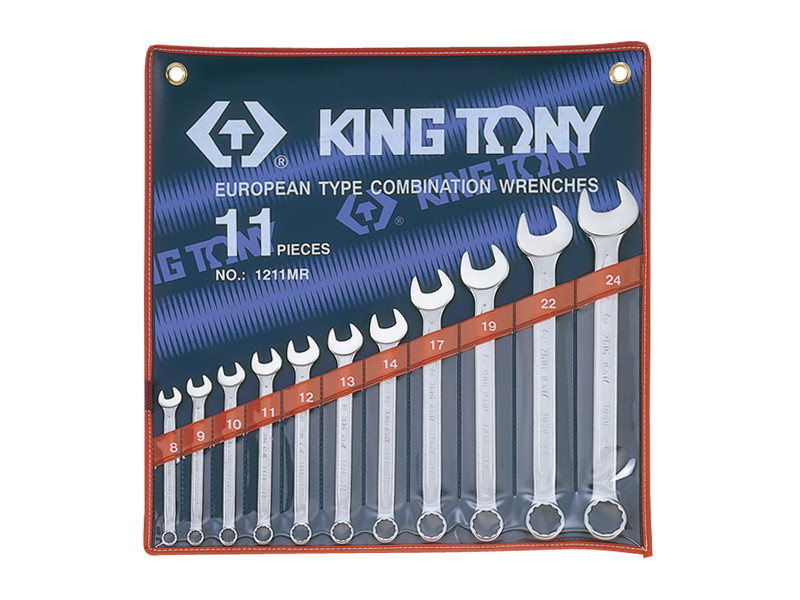 Набор комбинированных ключей, 8-24 мм, 11 предметов KING TONY 1211MR