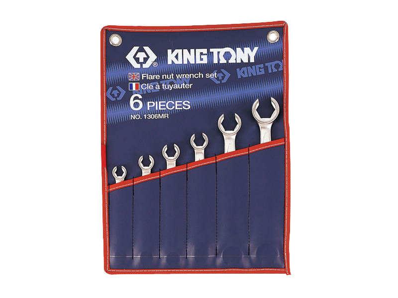 Набор разрезных ключей, 8-22 мм, 6 предметов KING TONY 1306MR - фото 1 - id-p4010162