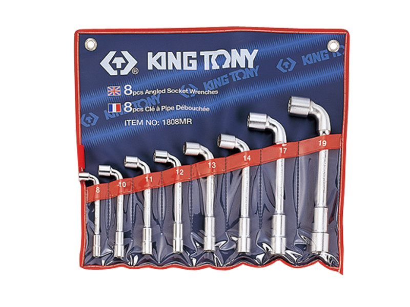 Набор торцевых L-образных ключей, 8-19 мм, 8 предметов KING TONY 1808MR - фото 1 - id-p4010559