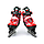 Детские раздвижные коньки, красные с меховой подкладкой In Line Skate, размер L (38-43), фото 2