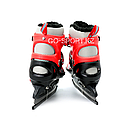 Детские раздвижные коньки, красные с меховой подкладкой In Line Skate, размер L (38-43), фото 3