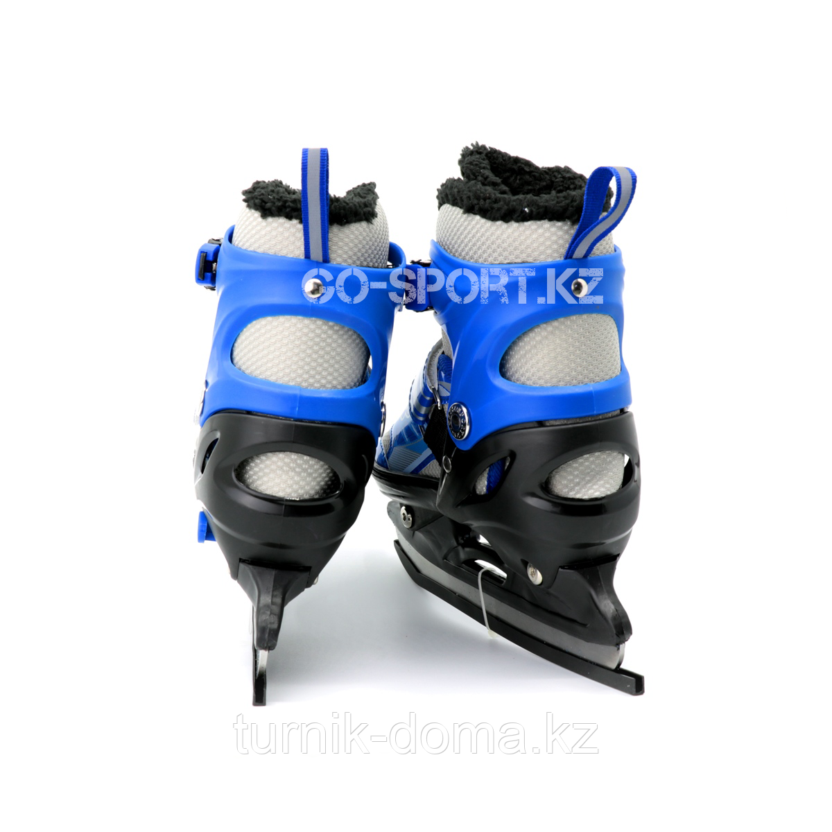 Детские раздвижные коньки, синие с меховой подкладкой In Line Skate, размер S (28-33) - фото 3 - id-p57830735