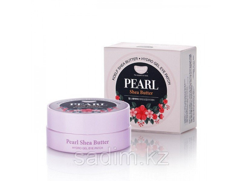 Koelf Pearl Shea Butter Hydrogel Eye Patch 60 шт Гидрогелевые патчи для век с маслом ши и жемчужной пудрой