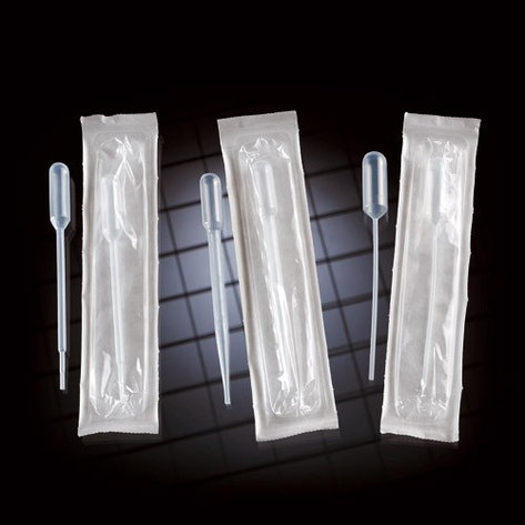 Пипетка Пастера 1мл, РЕ, длина 150мм, градуированная, стерильная в инд ...