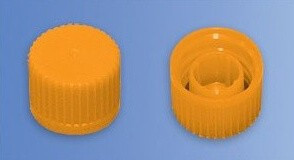Крышка желтая с О-образным кольцом для криопробирок (уп-500шт) - фото 1 - id-p57838037