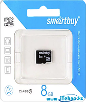Карта памяти MicroSDHC Smartbuy 8 gb Class 10