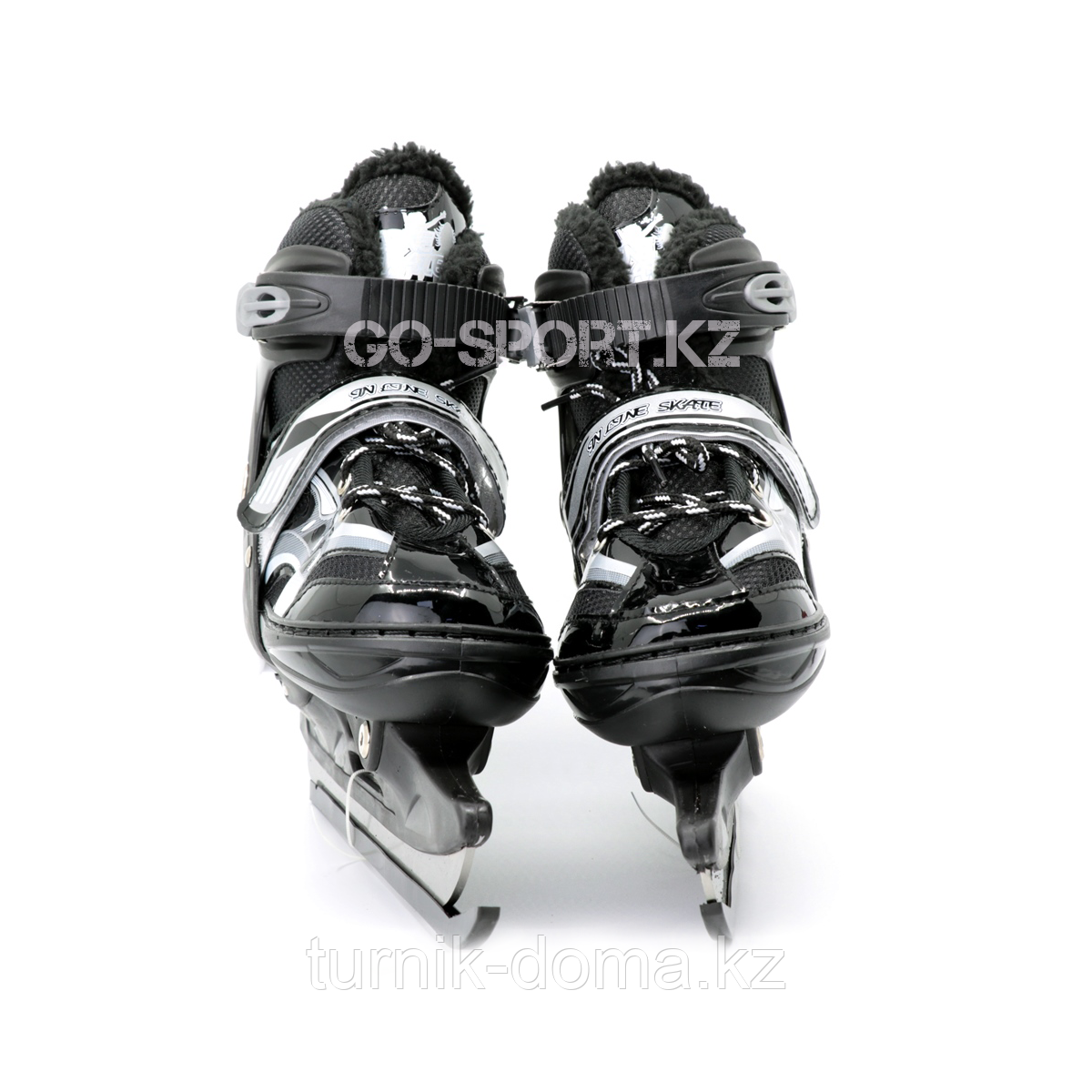 Детские раздвижные коньки, черные с меховой подкладкой In Line Skate, размер S (28-33) - фото 3 - id-p57844002