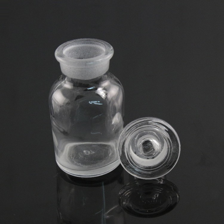 Бутыль 250 мл, светлое стекло, широкое горло, притертая крышка (Китай) - фото 1 - id-p57839601