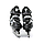 Детские раздвижные коньки, черные с меховой подкладкой In Line Skate, размер L (38-43), фото 3