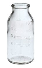 Бутылка БК3-100 мл с гладкой горловиной,градуированный - фото 1 - id-p57839982