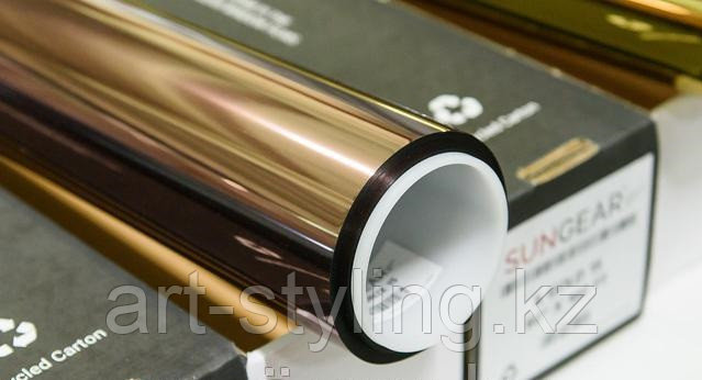 Солнцезащитная зеркальная пленка "бронза-серебро" 15% - фото 3 - id-p1810953